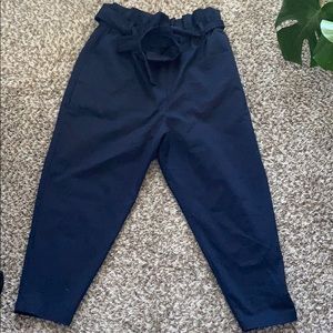 Astra Paperbag Navy Blue Pants
